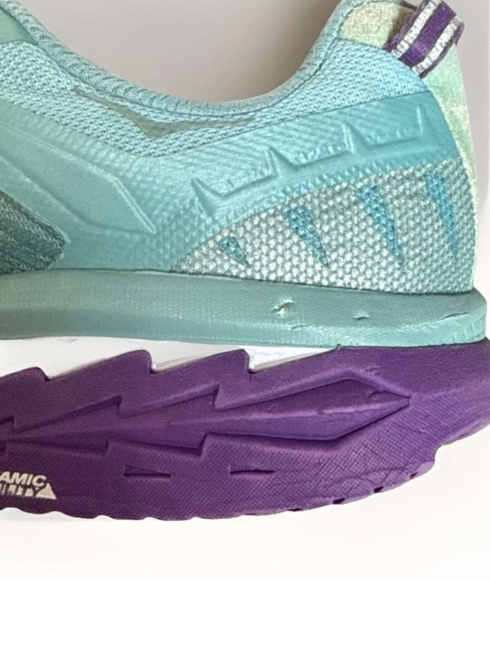 Hoka One One Womens Sz 9.5 Aqua Blue Purple Running Shoes Mesh Athletic Sneakers - Picture 12 of 16